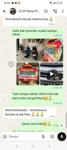 Testimonial Papan Bunga demak